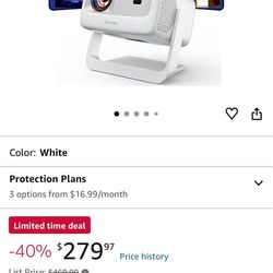 Goiaey [10,000+ Licensed Apps/Live TV/3500ANSI/65W Dolby Audio] Outdoor-4K Projector with WiFi and Bluetooth, Goiaey Smart Focus/Keystone, Short Throw