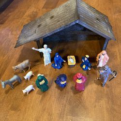 Kids Vintage Nativity Scene Shipping Available