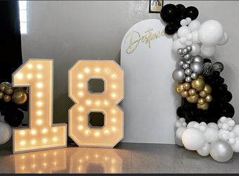 Marquee Numbers, Letters And Signs
