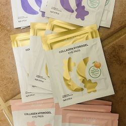 15 Assorted Pairs Of Collagen Hydrogel Eye Pads 