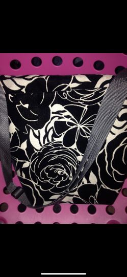 HANDMADE FLORAL VELVET BAG WITH STRAP