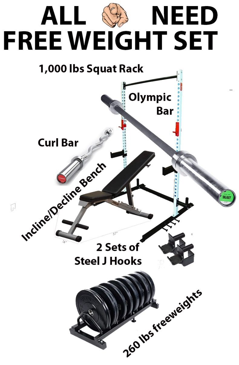 260 Lbs Free Weight System for Sale in Medina, WA OfferUp