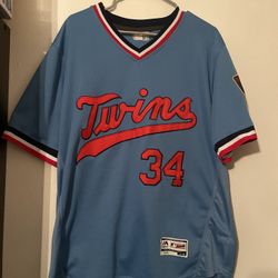Minnesota Twins Baseball ⚾️ Jersey Of Kirby Puckett Size Large 
