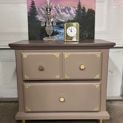 Vintage Sturdy Nightstand 