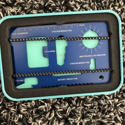 Wild + Wolf EDC Wallet Tool Card -  Wallet Card Tool With Money Band