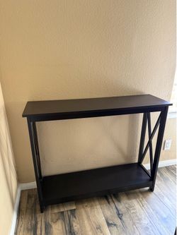 Black Compact Table - Entry Way Table