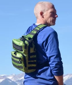 DaJO Adventure Gear Sling Bag Nice Heavy Duty  Medium Size Bag Green