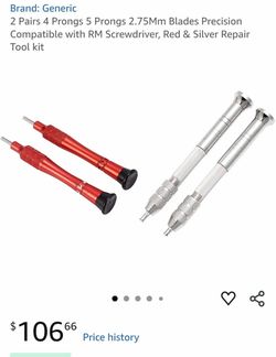 Precision Repair Screwdriver Tool – Red