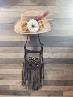 Cowgirl Hat & Leather Fanny Pack