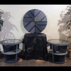 End Tables With Wall Picture 