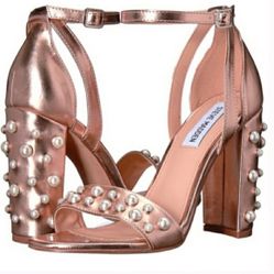 Steve Madden Pink And Pearl Heels
