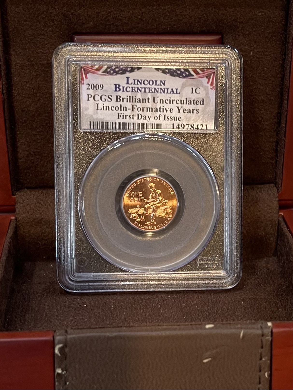 2009 PCGS BRILLIANT UNCIRCULATED LINCOLN FORMATIVE YEARS PENNY 