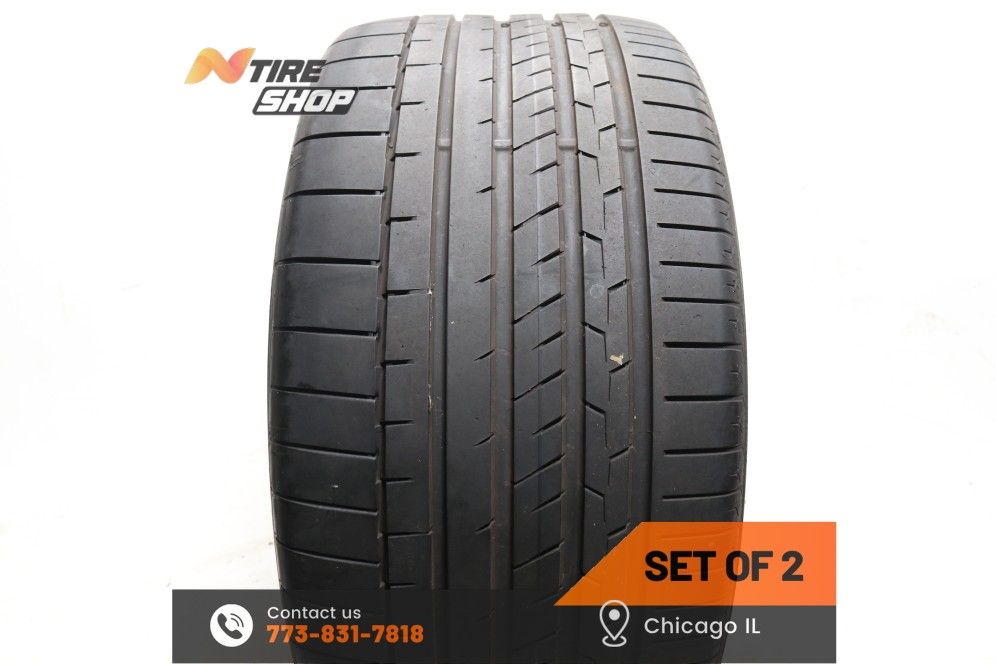 Set of 2 Used 7/32 Summer 315/40ZR21 115Y Continental SportContact 6 MO1