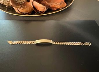 14k gold ladies ID bracelet
