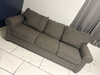 Gray queen couch bed
