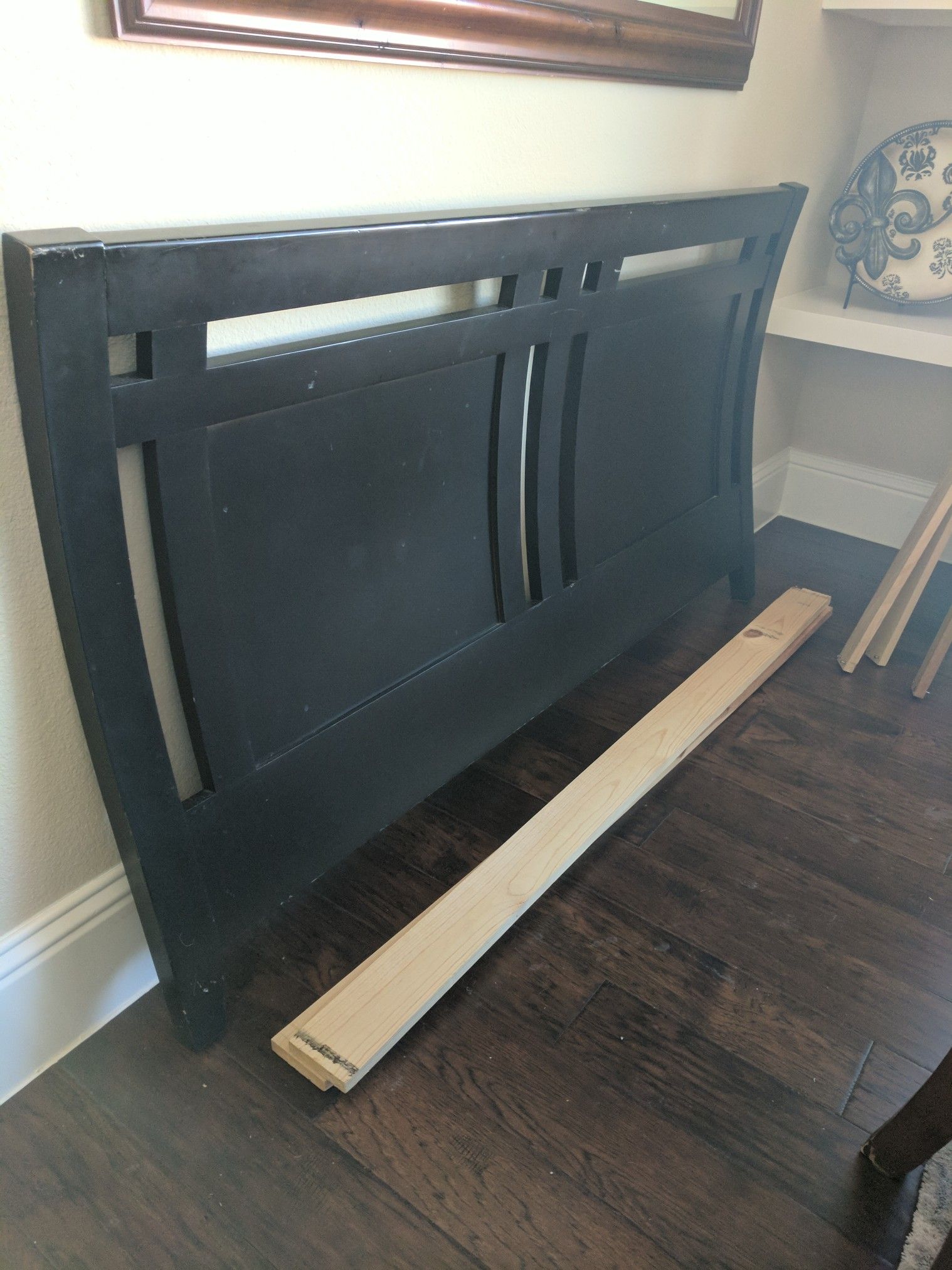 Queen size bed frame and rails