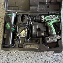 Hitachi Drill And Flash Light
