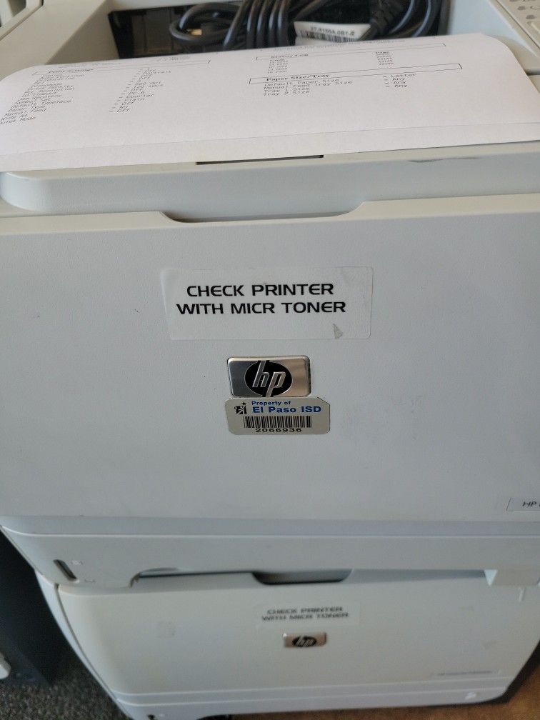 CHECK PRINTER WITH MICR Toner