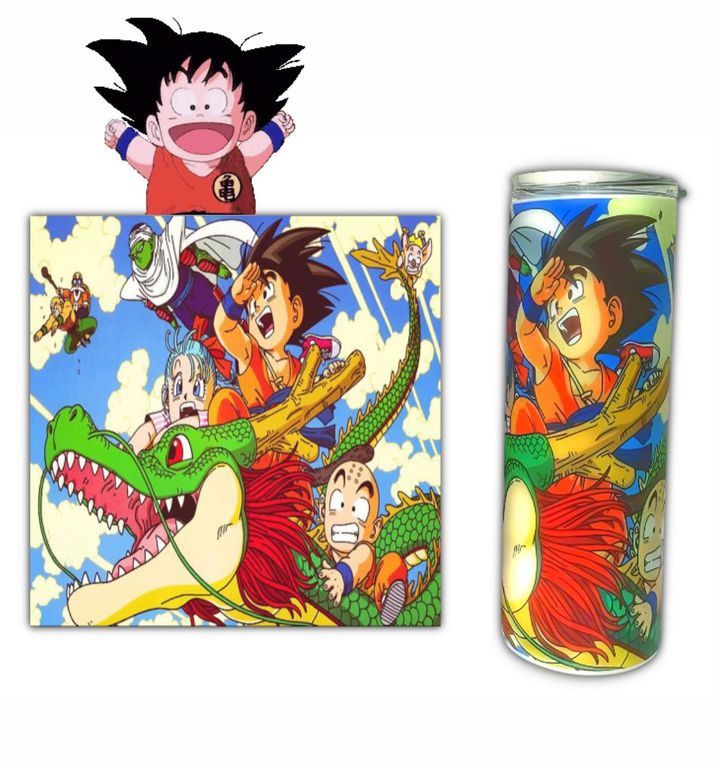 Dragon Ball Z 20oz Tumbler DBZ Goku Shenron Krillen Bulma Piccolo Master Roshi