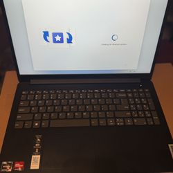 Lenovo - Ideapad 1 15.6" Full HD Touchscreen Laptop - Ryzen 5 7520U with 8GB Memory - AMD Radeon Graphics - 256GB SSD - Abyss Blue