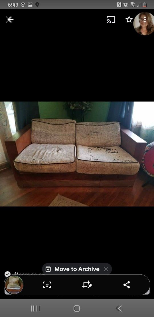 Mid Century Love Seat And Chair