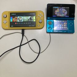 Nintendo Switch Lite + Modded 3ds