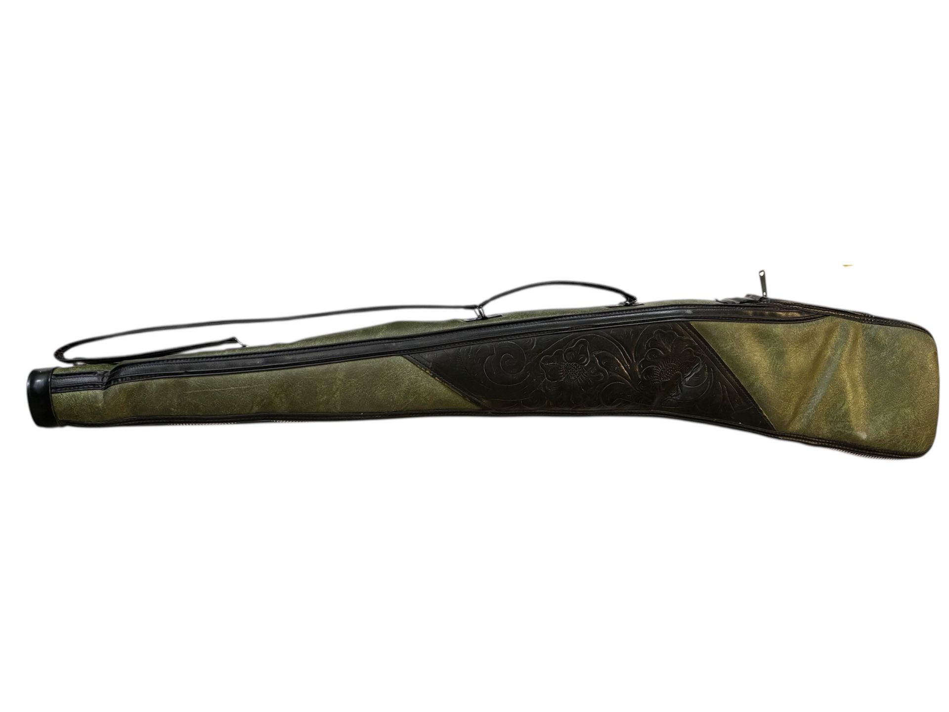 Vintage Croots Helmsley canvas and leather gun slip