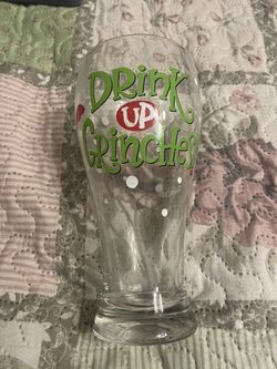 Grinch Christmas Glass”Drink Up Grinches