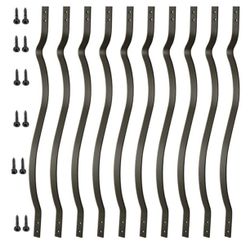 iron balusters 32-1/4 inch, heavy-duty iron balusters with screws, 50 pieces 