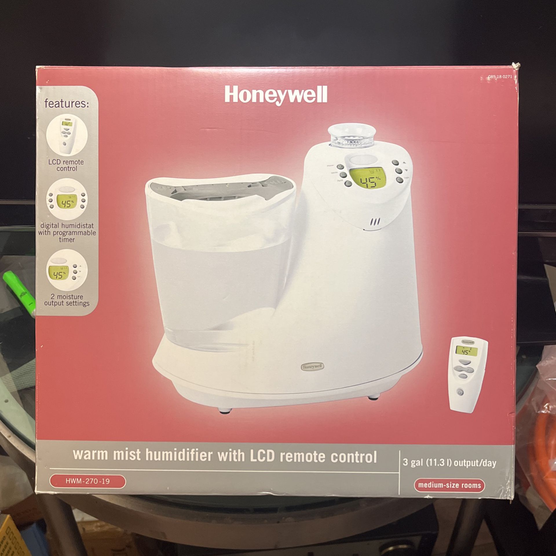 HONEYWELL Warm Most Humidifier W LCD REMOTE MODEL HWM-270-19