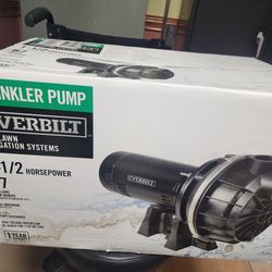 Sprinkler Pump. New
