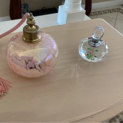 Perfume Bottle “ 80’s “ Antiques , Glass