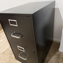 Metal 2-Drawer File Cabinet
