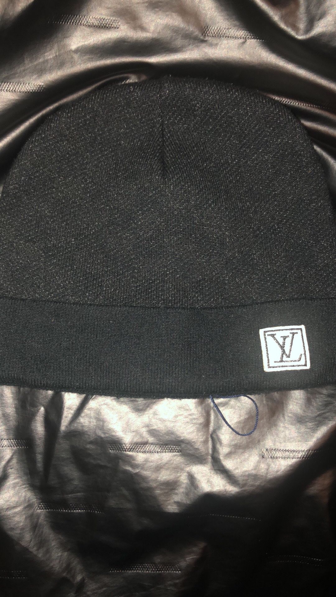Louis Vuitton Men Black Beanie