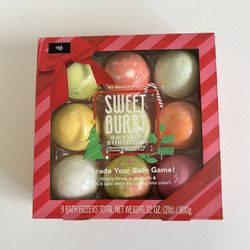 Sweet Burst 9 Scented Bath Fizzers/Bath Bombs
