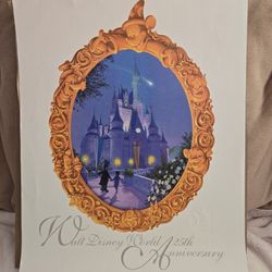 Walt Disney World 25th Anniversary Litho 20 X 16