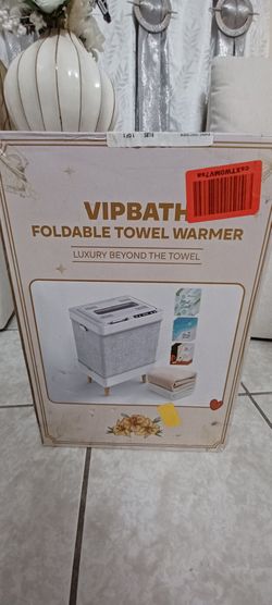 Vipbath! Foldable towel warmer