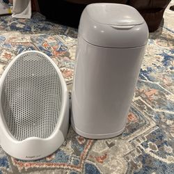 Diaper Disposal,bathtub, And Hat With Jammies 