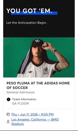 Peso pluma tickets LA