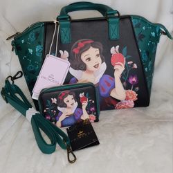 Loungefly Disney Snow White satchel and wallet