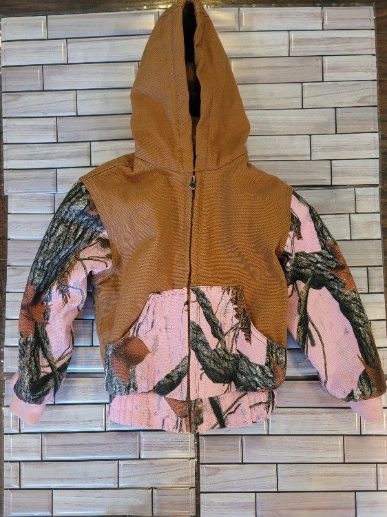 Outdoor Habitat Camo Insulated Canvas Jacket Size 2t