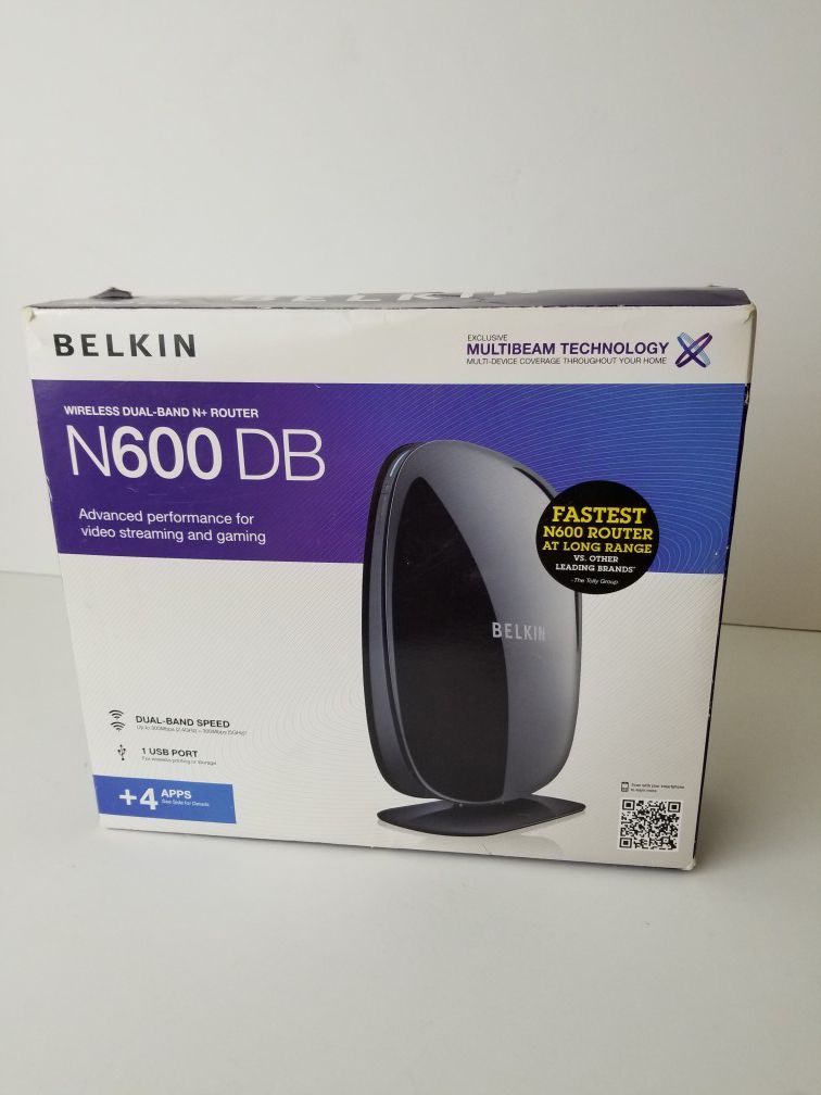 Belkin N600 DB Dual Band Speed Wireless N Router F9K1102V1 Includes CD/USB Port