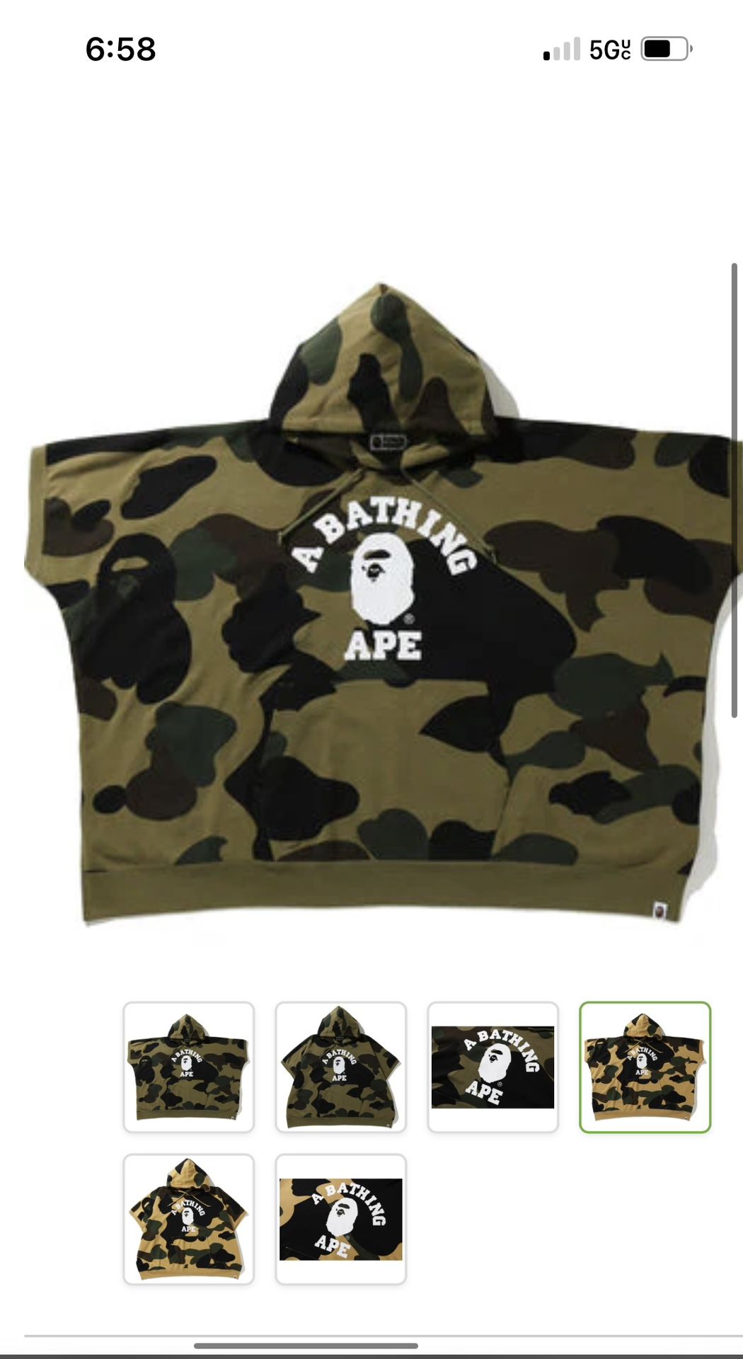 Bape poncho