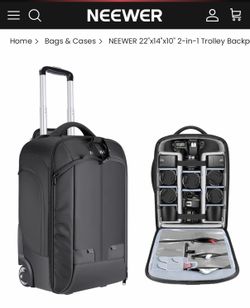 NEEWER 2-in-1 Trolley Backpack