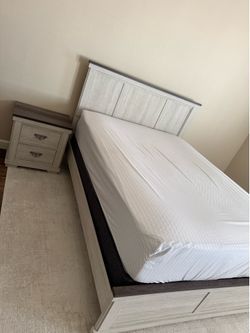Multi Gray Queen Bed Frame