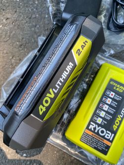 Ryobi 40V Lithium Battery & charger ( New )