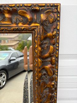 Ornate Gold Carved Wall Mirror