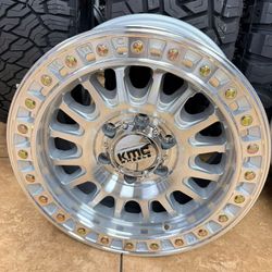 Rines KMC 17" 6x139 Silver Machined KMC552