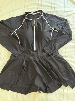 Black Long Sleeve  with Skirt