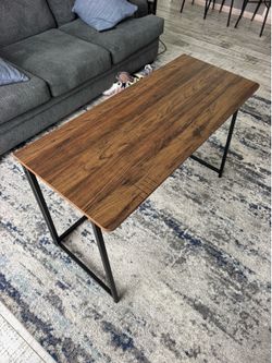 47” Folding Console Table | Rustic Industrial Sofa Table | Foldable Desk